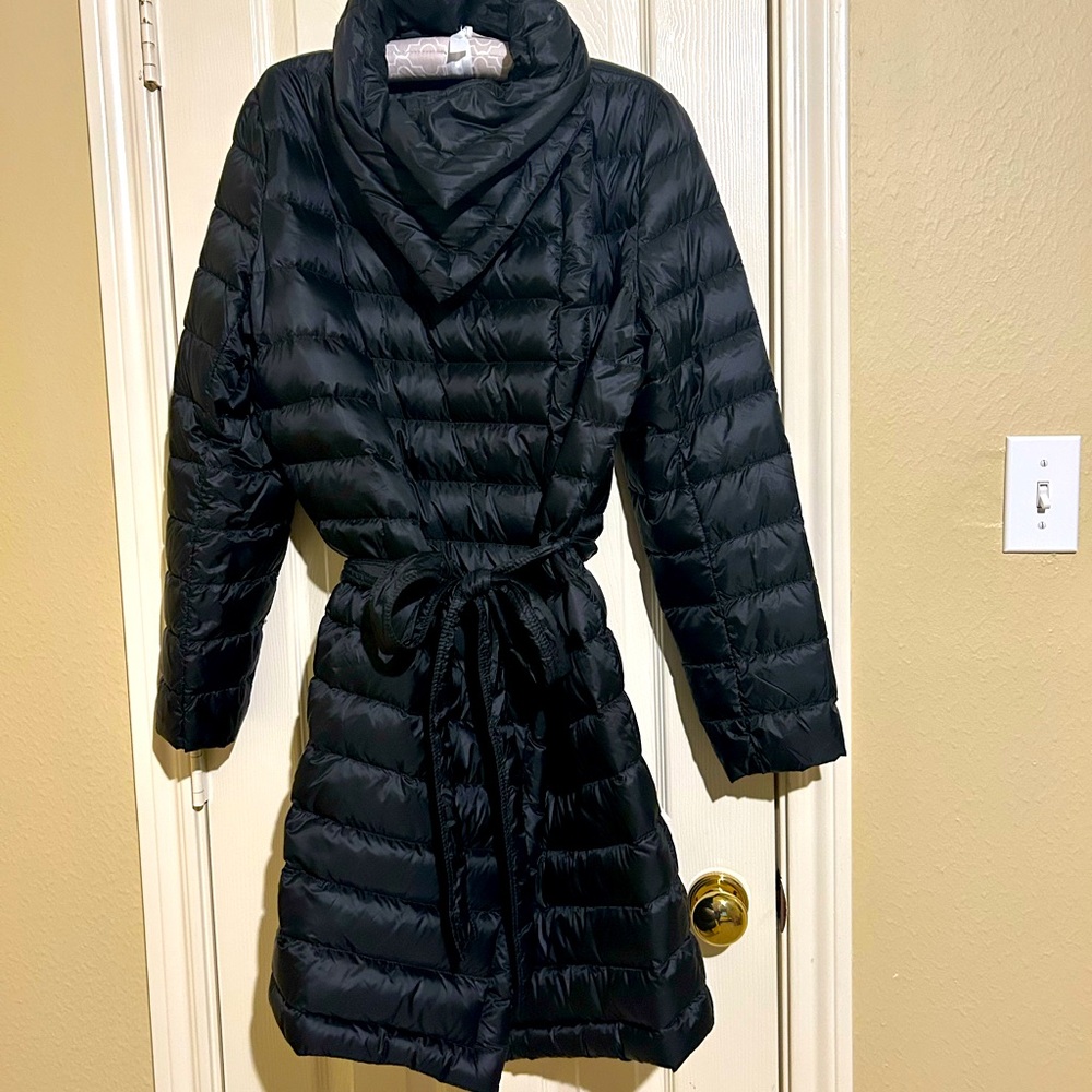 32* Heat Full Length Down Puffer Sz Lg